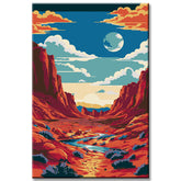 Painting by Numbers Panorama Grand Canyon USA